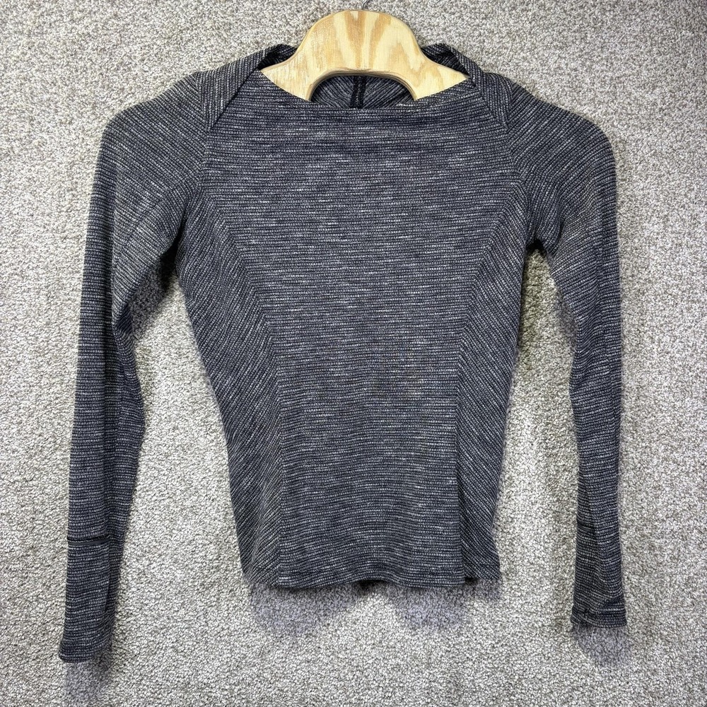 Lululemon Swiftly Tech Shirt Womens 8 Gray Long Sleeve Running Yoga Athletic
